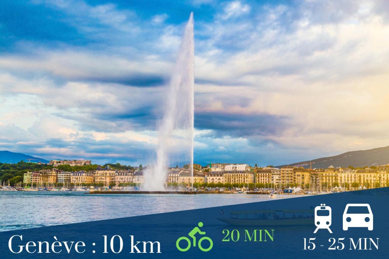Homey Lotus Centre / Proche Gare Avec Acces A Geneve อานมาส ภายนอก รูปภาพ